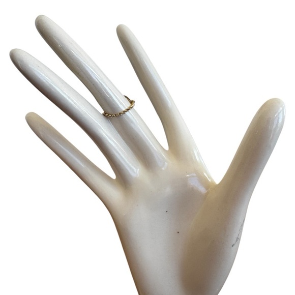 Rare Versace Authentic Medusa Baroque 18K Au750 Gold Onyx Chain Pinky Ring - Picture 4 of 7